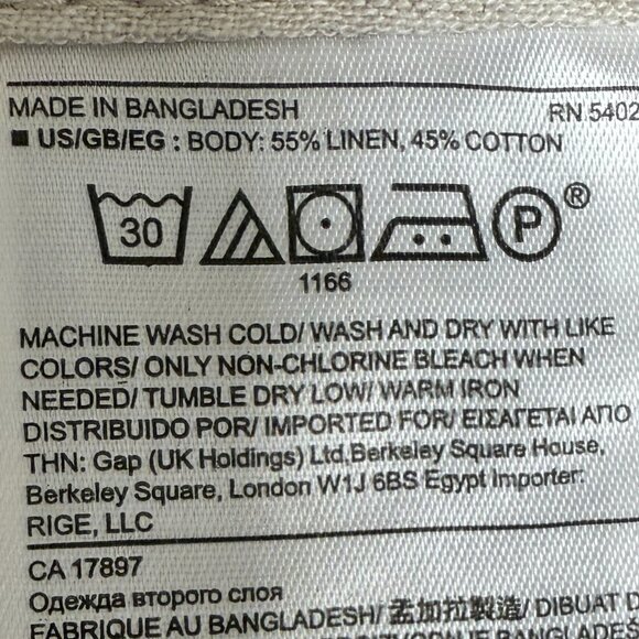 EUC Women's BANANA REPUBLIC Linen Flowy Wide Leg Pants | Size 12 - Picture 6 of 7